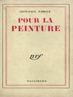 cover image of Pour la peinture